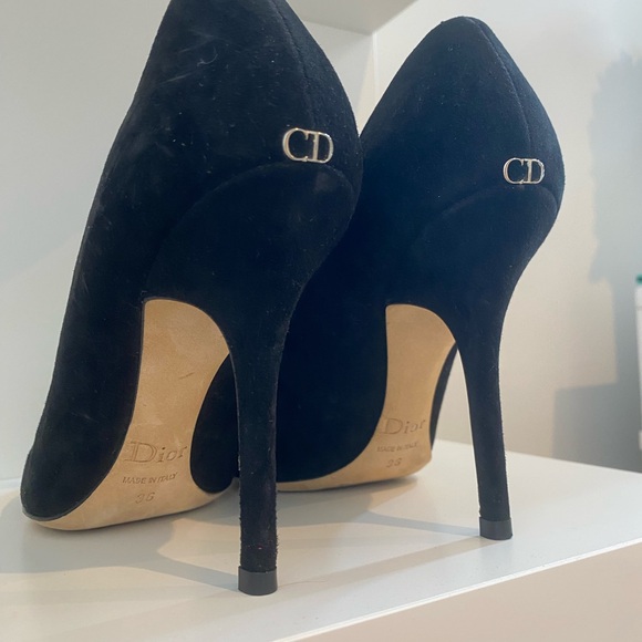 CHRISTIAN DIOR black Suede Miracle pump size 36 - Picture 2 of 5